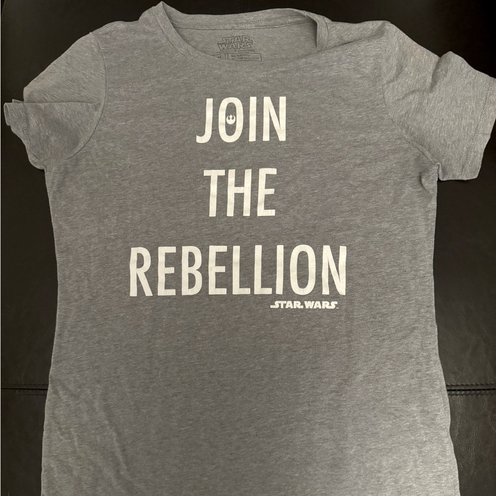 Star Wars Join the Rebellion Women’s XL Grey Tshirt